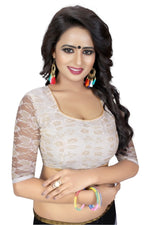 Womens Festive Design Shiffone Silk Printed Saree With Blouse