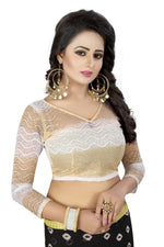 Womens Festive Design Shiffone Silk Printed Saree With Blouse
