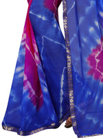 Womens Festive Design Shiffone Silk Printed Saree With Blouse