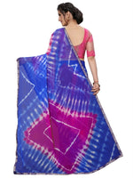 Womens Festive Design Shiffone Silk Printed Saree With Blouse