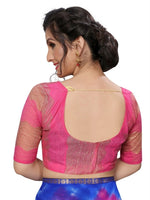 Womens Festive Design Shiffone Silk Printed Saree With Blouse