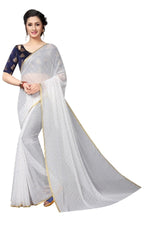 Womens Festive Design Shiffone Silk Printed Saree With Blouse