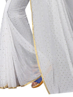 Womens Festive Design Shiffone Silk Printed Saree With Blouse