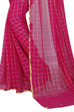 Womens Festive Design Shiffone Silk Printed Saree With Blouse