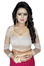 Womens Festive Design Shiffone Silk Printed Saree With Blouse
