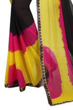 Womens Festive Design Shiffone Silk Printed Saree With Blouse