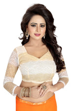 Womens Festive Design Shiffone Silk Printed Saree With Blouse