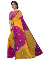 Womens Festive Design Shiffone Silk Printed Saree With Blouse