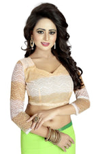 Womens Festive Design Shiffone Silk Printed Saree With Blouse
