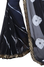 Womens Festive Design Shiffone Silk Printed Saree With Blouse