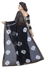 Womens Festive Design Shiffone Silk Printed Saree With Blouse