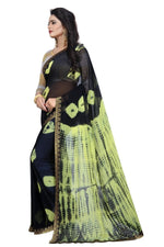 Womens Festive Design Shiffone Silk Printed Saree With Blouse