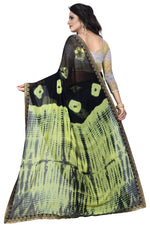 Womens Festive Design Shiffone Silk Printed Saree With Blouse