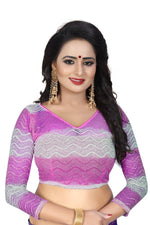 Womens Festive Design Shiffone Silk Printed Saree With Blouse