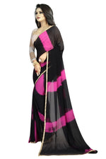 Womens Festive Design Shiffone Silk Printed Saree With Blouse