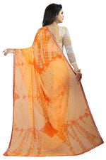 Womens Festive Design Shiffone Silk Printed Saree With Blouse