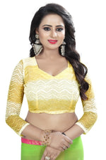 Womens Festive Design Shiffone Silk Printed Saree With Blouse
