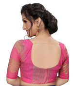 Womens Festive Design Shiffone Silk Printed Saree With Blouse