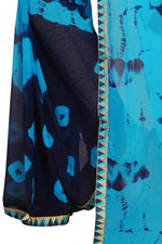 Womens Festive Design Shiffone Silk Printed Saree With Blouse