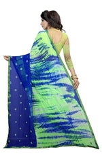 Womens Festive Design Shiffone Silk Printed Saree With Blouse