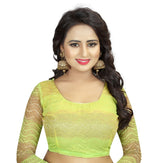 Womens Festive Design Shiffone Silk Printed Saree With Blouse