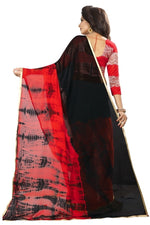 Womens Festive Design Shiffone Silk Printed Saree With Blouse