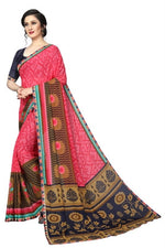 Women's Georgett Silk Printed Saree With Blouse