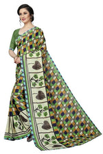 Women's Georgett Silk Printed Saree With Blouse