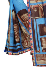Women's Georgett Silk Printed Saree With Blouse