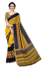 Women's Georgett Silk Printed Saree With Blouse