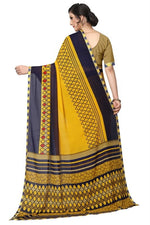 Women's Georgett Silk Printed Saree With Blouse