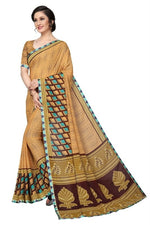 Women's Georgett Silk Printed Saree With Blouse