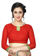 Women's Georgett Silk Printed Saree With Blouse