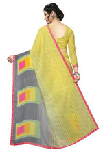 Women's Georgett Silk Printed Saree With Blouse