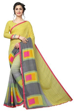 Women's Georgett Silk Printed Saree With Blouse