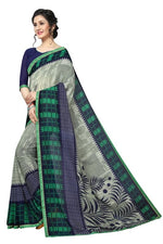Women's Georgett Silk Printed Saree With Blouse