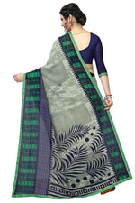 Womens Georgett Silk Printed Saree With Blouse