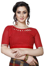 Women's Georgett Silk Printed Saree With Blouse