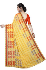 Womens Georgett Silk Printed Saree With Blouse