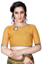 Womens Georgett Silk Printed Saree With Blouse
