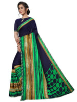 Womens Georgette Silk Printed Saree With Blouse