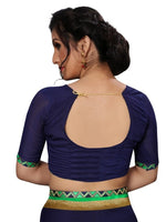 Womens Georgett Silk Printed Saree With Blouse