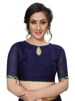 Womens Georgette Silk Printed Saree With Blouse