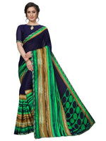 Womens Georgette Silk Printed Saree With Blouse