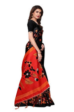 Womens Khadi Kalamkari Printed Saree With Blouse