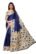 Women's Khadi Kalamkari Printed Saree With Blouse