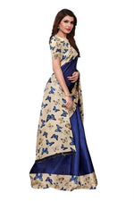 Women's Khadi Kalamkari Printed Saree With Blouse