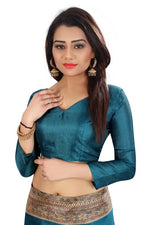 Womens Khadi Kalamkari Printed Saree With Blouse