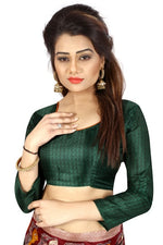 Womens Khadi Kalamkari Printed Saree With Blouse