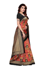 Women's Mysore Art Printed Silk Saree With Blouse